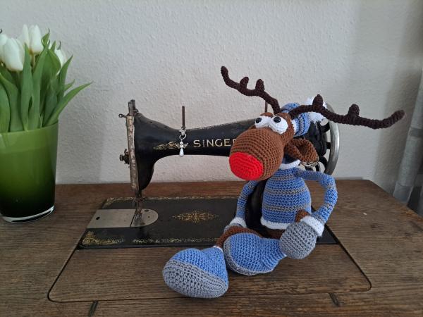 Rentier Rudolf - Häkelfigur